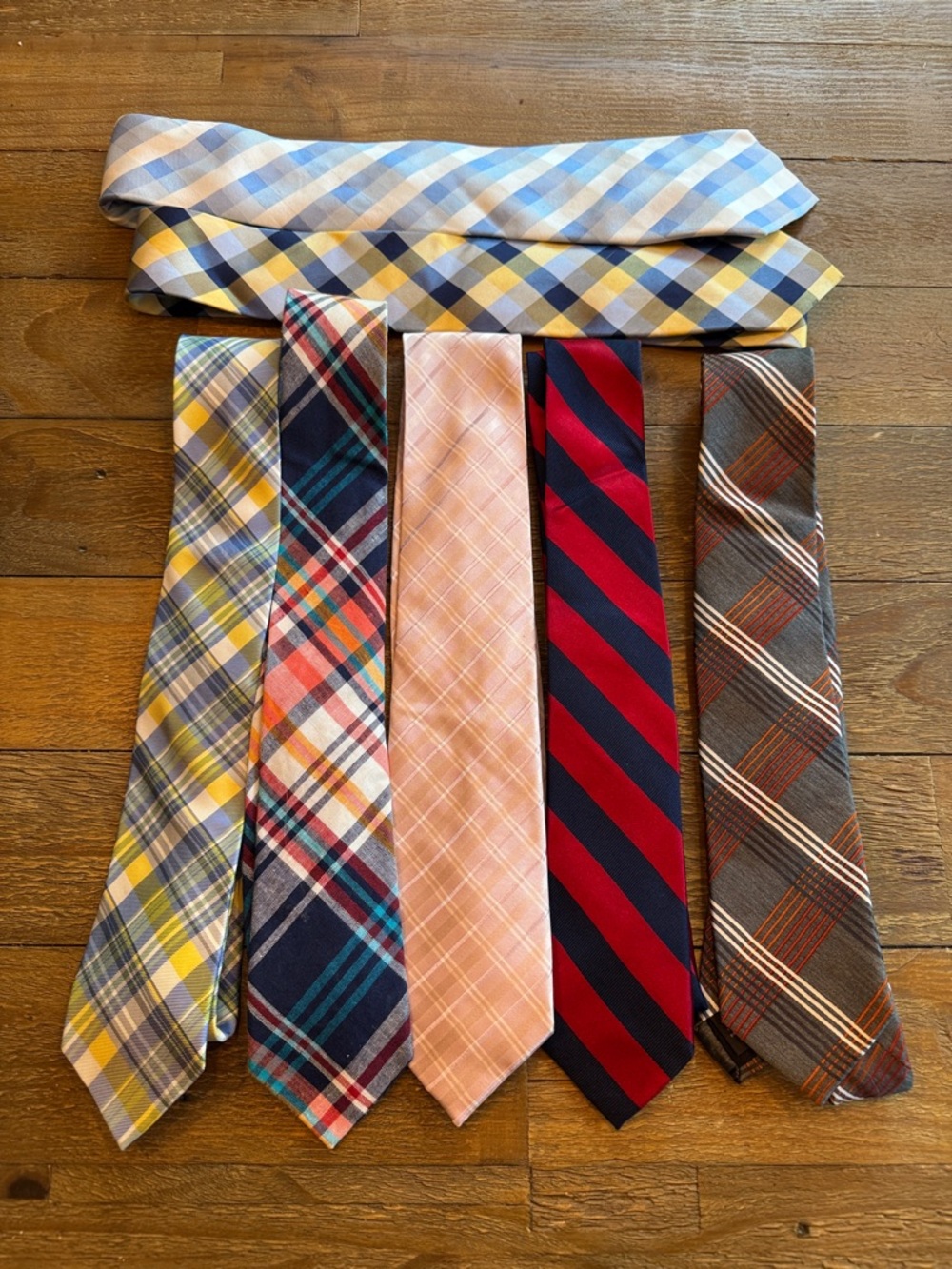 Express Men’s Multi-Pattern Ties - Yellow, Blue, Red, Pink, Brown
